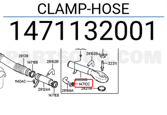 Hyundai / KIA 1471132001 CLAMP-HOSE