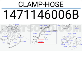 Hyundai / KIA 1471146006B CLAMP-HOSE