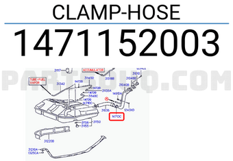 Hyundai / KIA 1471152003 CLAMP-HOSE
