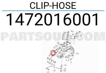 Hyundai / KIA 1472016001 CLIP-HOSE