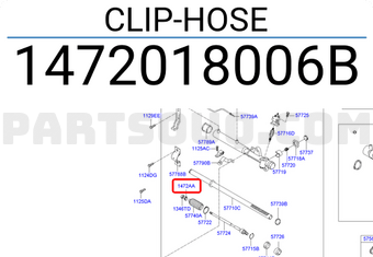 Hyundai / KIA 1472018006B CLIP-HOSE