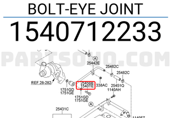 Hyundai / KIA 1540712233 BOLT-EYE JOINT