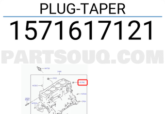 Hyundai / KIA 1571617121 PLUG-TAPER