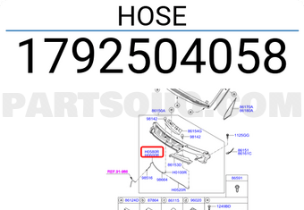 Hyundai / KIA 1792504058 HOSE