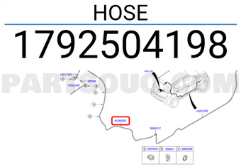 Hyundai / KIA 1792504198 HOSE