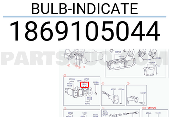 Hyundai / KIA 1869105044 BULB-INDICATE