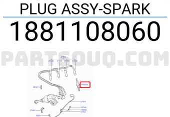 Hyundai / KIA 1881108060 PLUG ASSY-SPARK