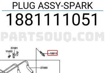 Hyundai / KIA 1881111051 PLUG ASSY-SPARK