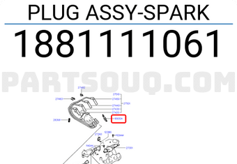 Hyundai / KIA 1881111061 PLUG ASSY-SPARK