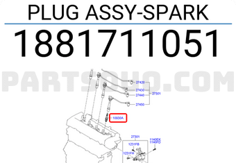 Hyundai / KIA 1881711051 PLUG ASSY-SPARK