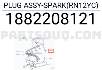 Hyundai / KIA 1882208121 PLUG ASSY-SPARK(RN12YC)