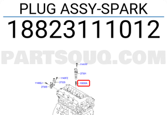 Hyundai / KIA 18823111012 PLUG ASSY-SPARK