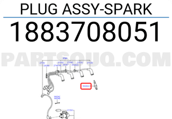 Hyundai / KIA 1883708051 PLUG ASSY-SPARK
