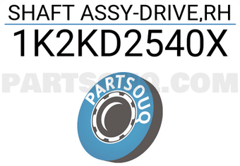 Hyundai / KIA 1K2KD2540X SHAFT ASSY-DRIVE,RH
