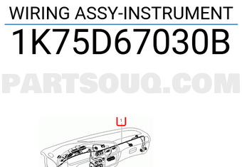 Hyundai / KIA 1K75D67030B WIRING ASSY-INSTRUMENT