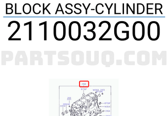 Hyundai / KIA 2110032G00 BLOCK ASSY-CYLINDER