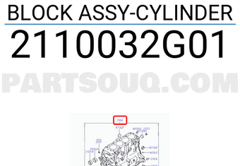 Hyundai / KIA 2110032G01 BLOCK ASSY-CYLINDER