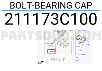 Hyundai / KIA 211173C100 BOLT-BEARING CAP