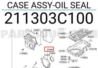 Hyundai / KIA 211303C100 CASE ASSY-OIL SEAL