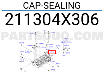 Hyundai / KIA 211304X306 CAP-SEALING