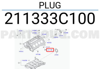 Hyundai / KIA 211333C100 PLUG