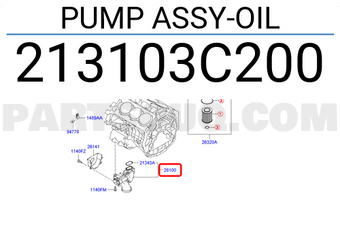 Hyundai / KIA 213103C200 PUMP ASSY-OIL