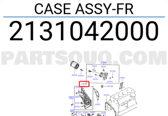 Hyundai / KIA 2131042000 CASE ASSY-FR