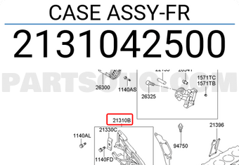 Hyundai / KIA 2131042500 CASE ASSY-FR