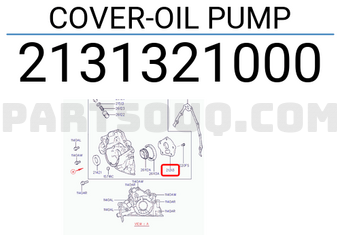 Hyundai / KIA 2131321000 COVER-OIL PUMP