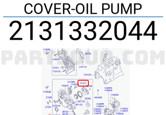 Hyundai / KIA 2131332044 COVER-OIL PUMP