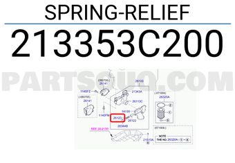 Hyundai / KIA 213353C200 SPRING-RELIEF