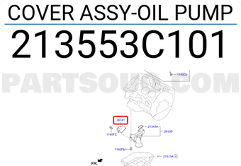 Hyundai / KIA 213553C101 COVER ASSY-OIL PUMP