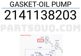 Hyundai / KIA 2141138203 GASKET-OIL PUMP