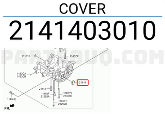 Hyundai / KIA 2141403010 COVER