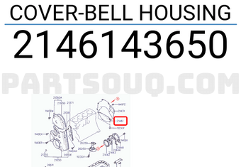 Hyundai / KIA 2146143650 COVER-BELL HOUSING