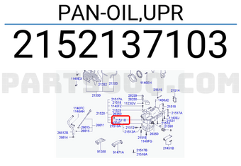 Hyundai / KIA 2152137103 PAN-OIL,UPR