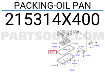 Hyundai / KIA 215314X400 PACKING-OIL PAN