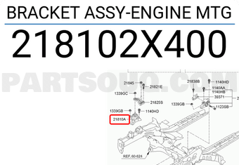 Hyundai / KIA 218102X400 BRACKET ASSY-ENGINE MTG