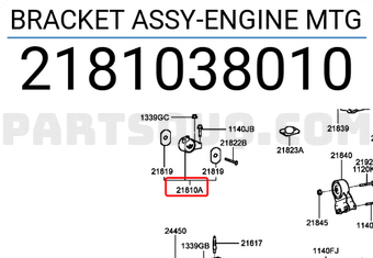Hyundai / KIA 2181038010 BRACKET ASSY-ENGINE MTG