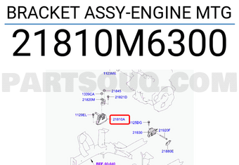 BRACKET ASSY-ENGINE MTG 21810M6250 | Hyundai / KIA Parts