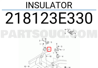 Hyundai / KIA 218123E330 INSULATOR