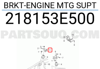 Hyundai / KIA 218153E500 BRKT-ENGINE MTG SUPT