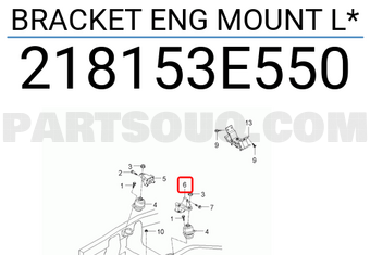 Hyundai / KIA 218153E550 BRACKET ENG MOUNT L*