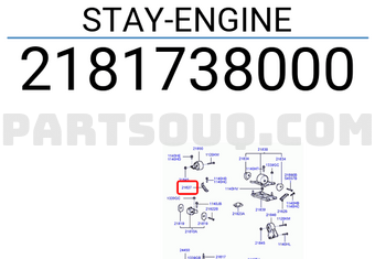 Hyundai / KIA 2181738000 STAY-ENGINE