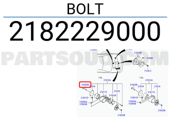 Hyundai / KIA 2182229000 BOLT