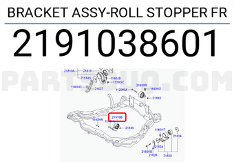 Hyundai / KIA 2191038601 BRACKET ASSY-ROLL STOPPER FR