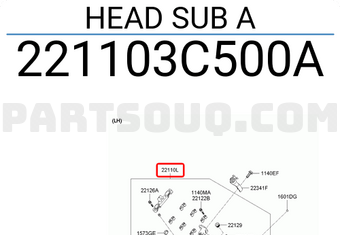 Hyundai / KIA 221103C500A HEAD SUB A