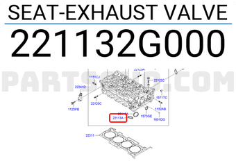 Hyundai / KIA 221132G000 SEAT-EXHAUST VALVE