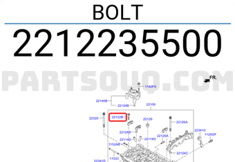 Hyundai / KIA 2212235500 BOLT