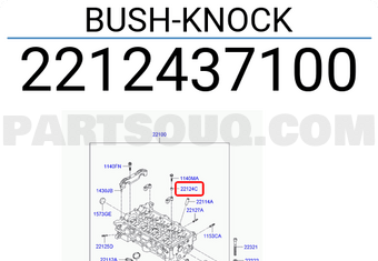 Hyundai / KIA 2212437100 BUSH-KNOCK